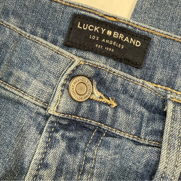 Lucky Brand High Rise Mom Jeans Drew Distressed Size 8/ 29 - Picture 11 of 12